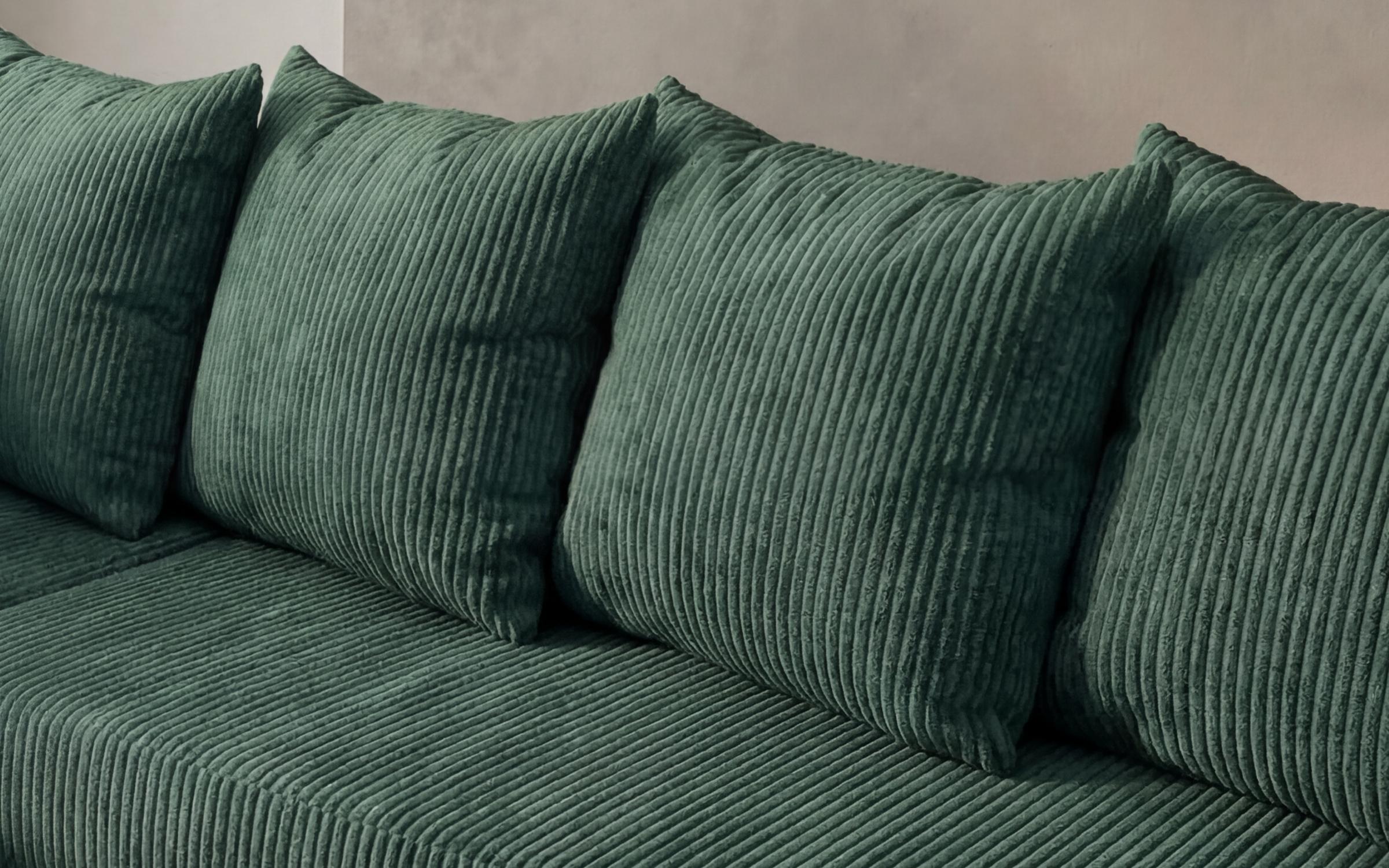 Coltar extensibil + taburet Londo, verde  7